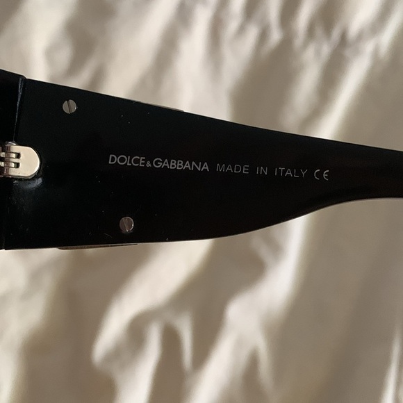 Dolce & Gabbana Black Sunglasses vintage y2k with rhinestones - Picture 6 of 7